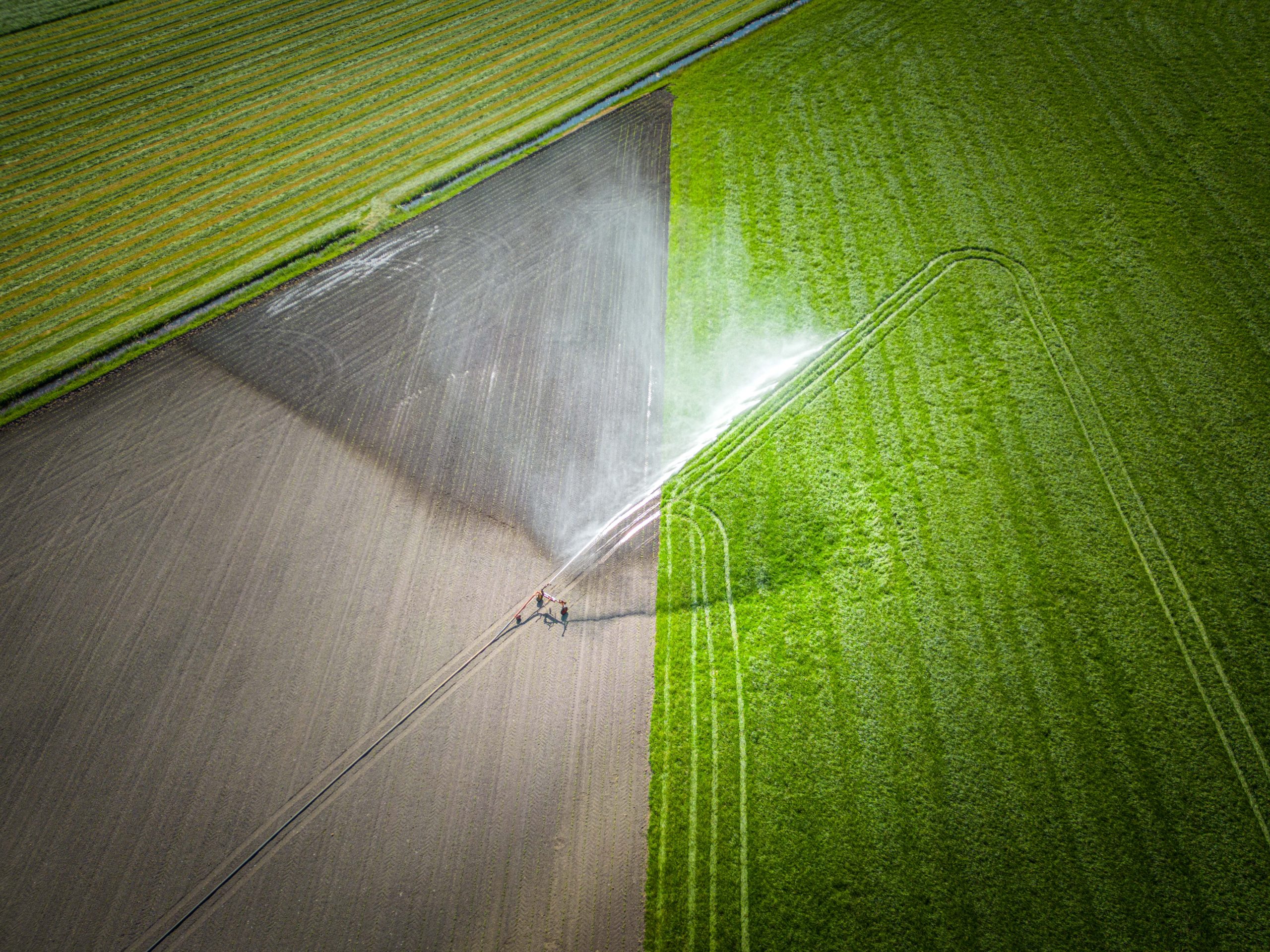 Beregeningsinstallatie op het land